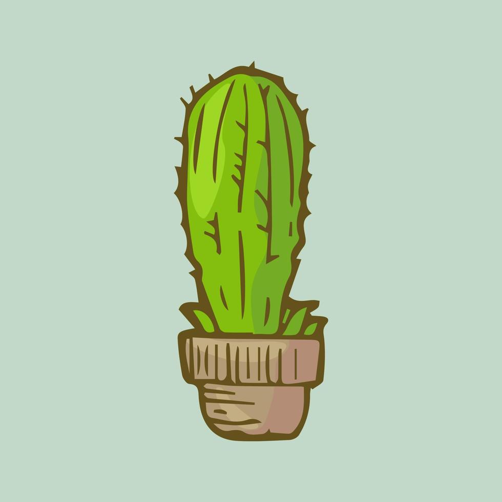 cactus doodle set illustration vectorielle vecteur