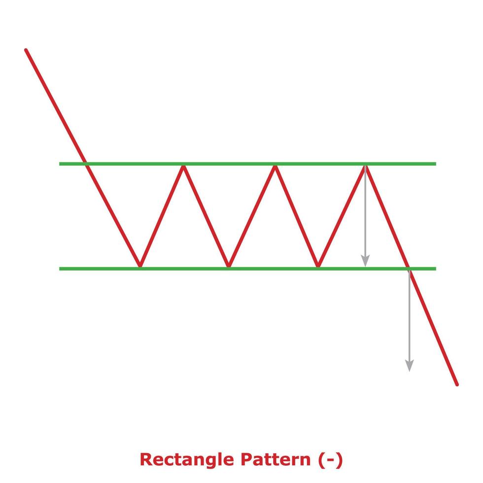 motif rectangle - vert et rouge vecteur