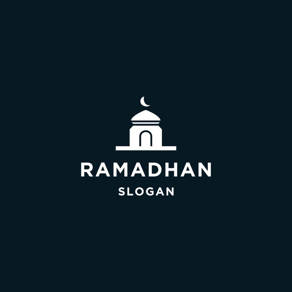 modèle de conception plate icône logo ramadan vecteur