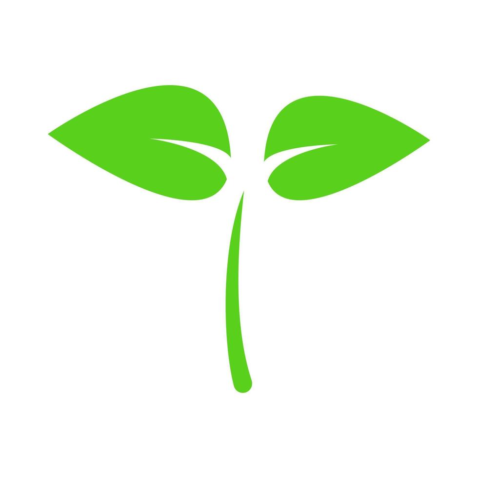 icône de vecteur de pousse verte