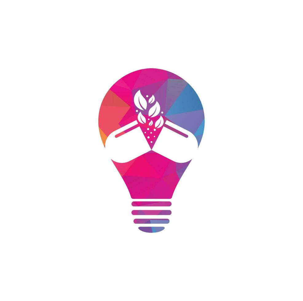 modèle d'illustration d'icône vectorielle de logo de concept de forme d'ampoule de capsule à base de plantes. vecteur de modèle de logo médical de pharmacie de capsule.