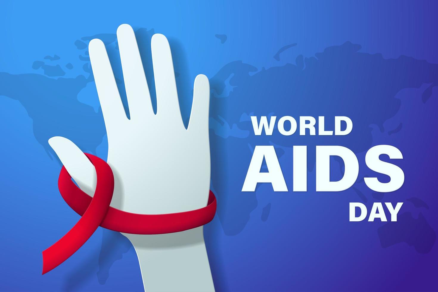 illustration vectorielle de la journée mondiale du sida vecteur
