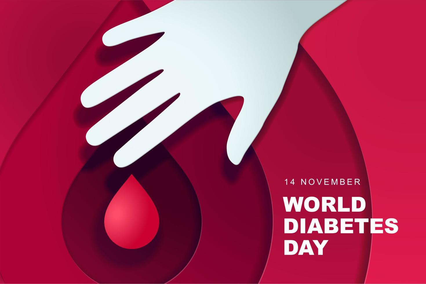 illustration vectorielle de la journée mondiale du diabète vecteur