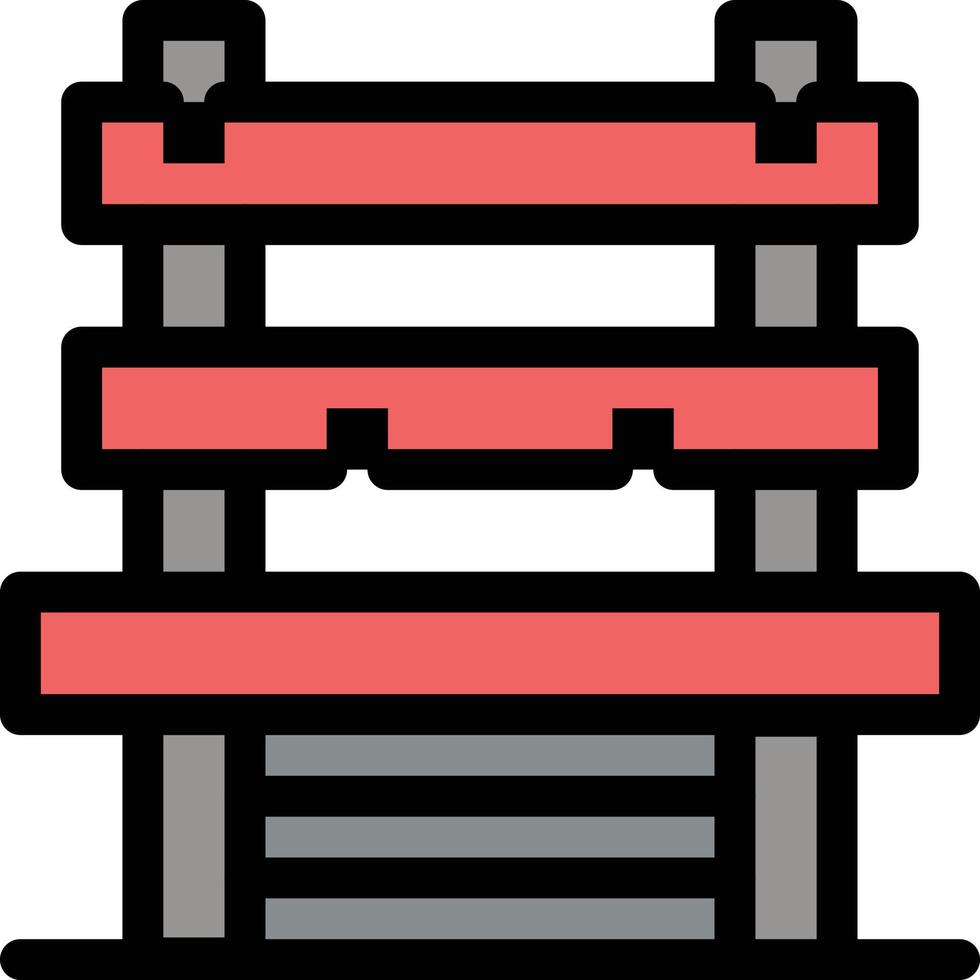 chaise salle station en attente plat couleur icône vecteur icône modèle de bannière