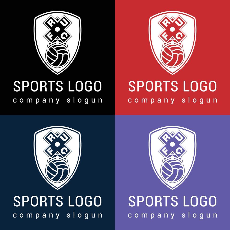 je vais concevoir le logo d'un club de football ou de football vecteur