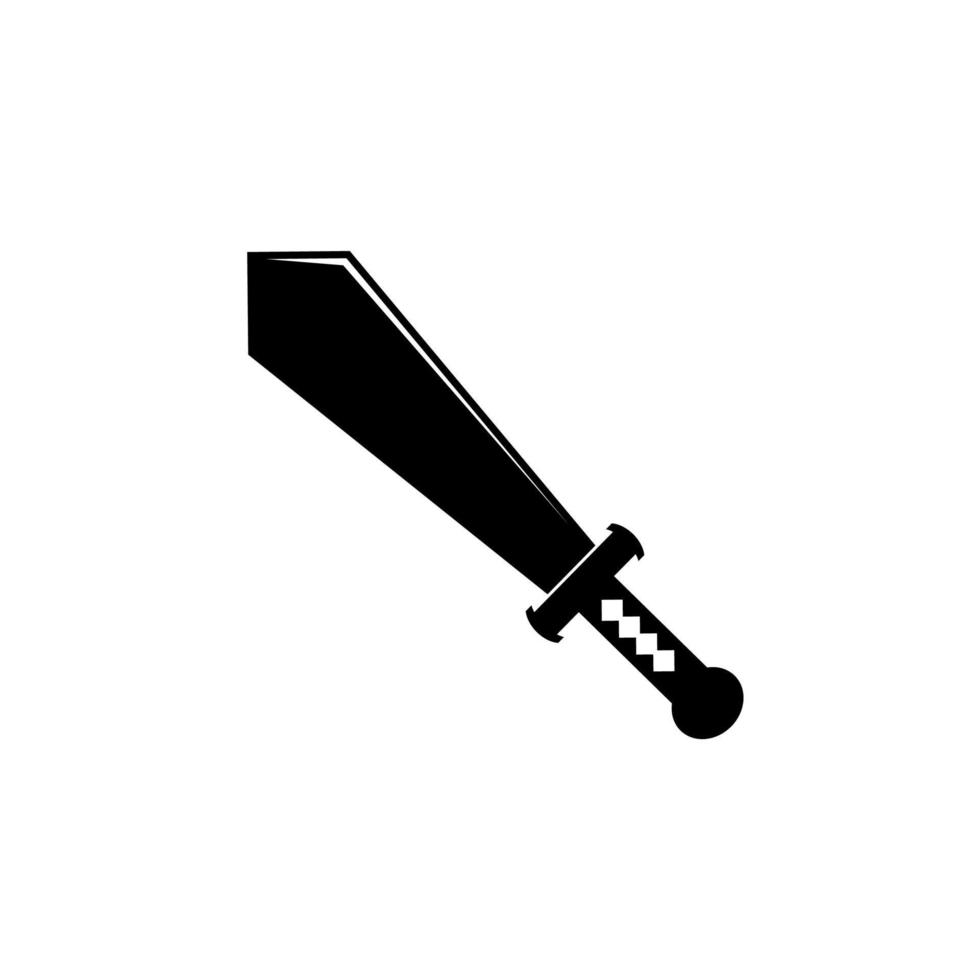 icône épée noire vecteur