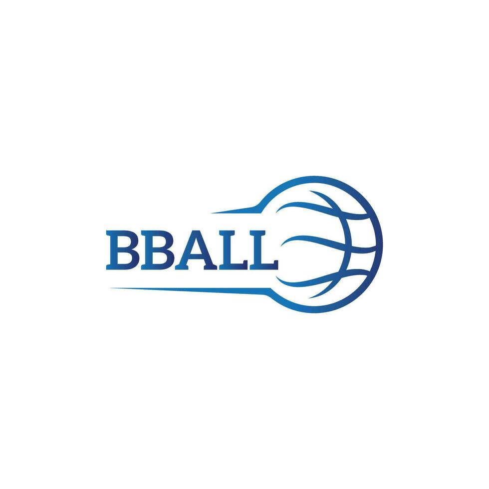 création unique de logo de basket-ball. modèle de conception de logo de club de basket-ball. vecteur