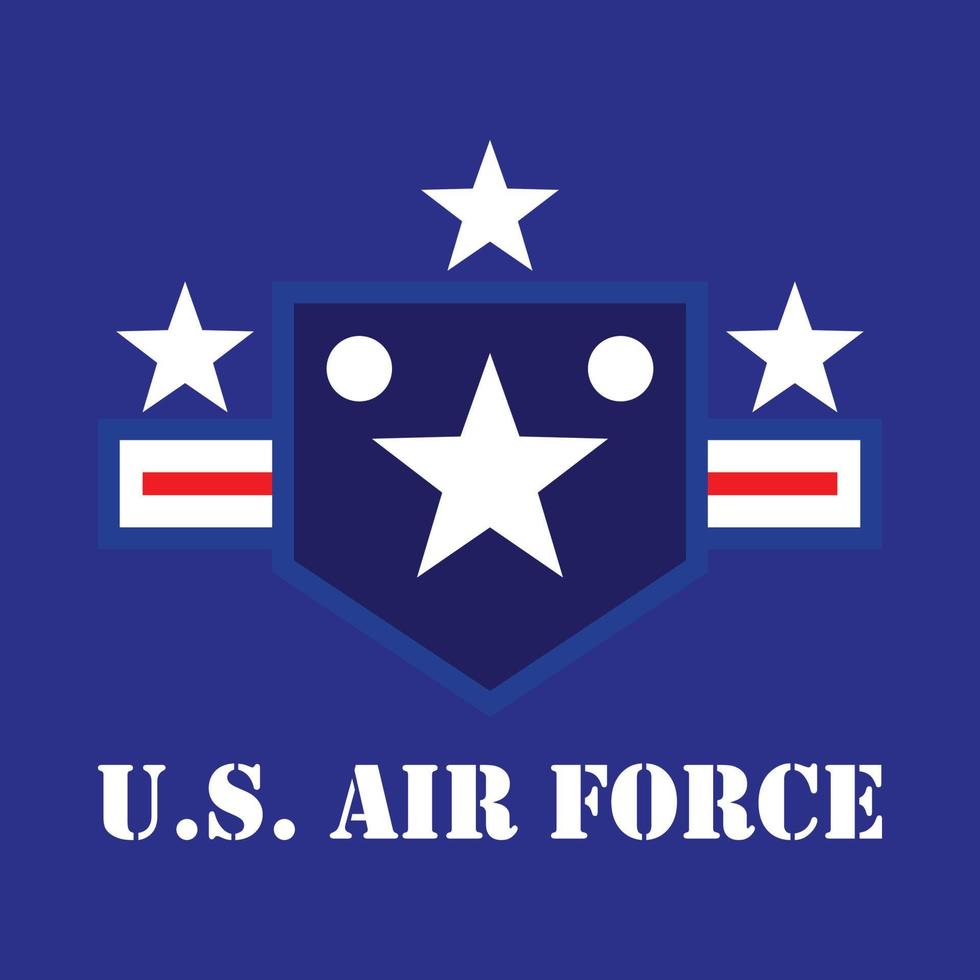 illustration du logo de l'armée de l'air américaine vecteur