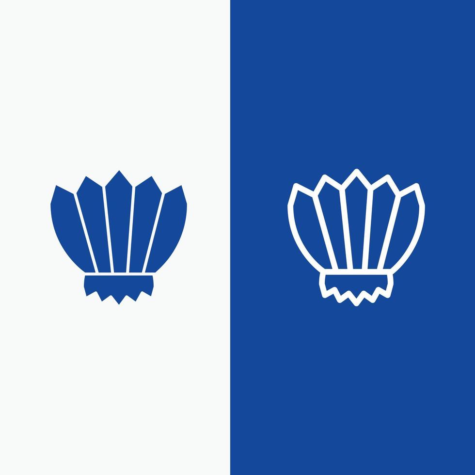 palmes de plongée palmes océan piscine ligne et glyphe icône solide ligne de bannière bleue et glyphe icône solide b vecteur