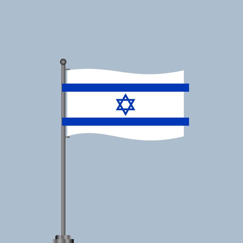 illustration du modèle de drapeau israélien vecteur