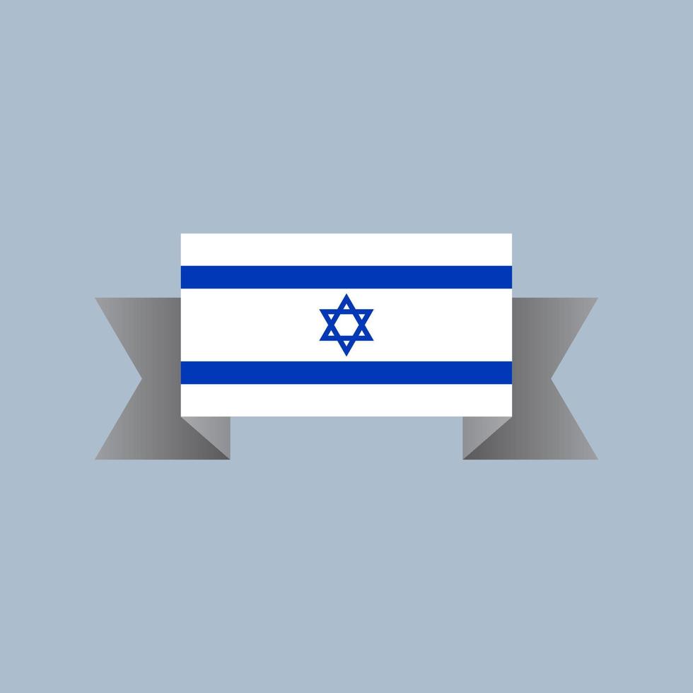 illustration du modèle de drapeau israélien vecteur