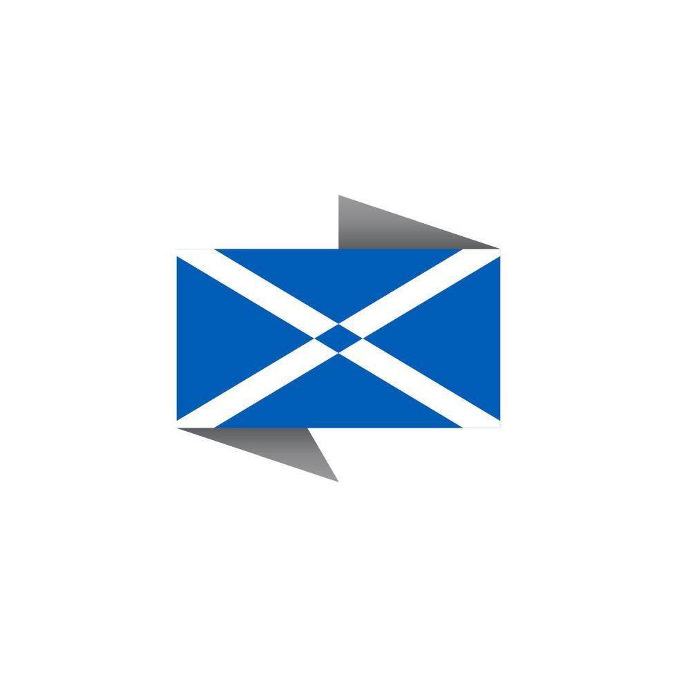 illustration du modèle de drapeau ecosse vecteur