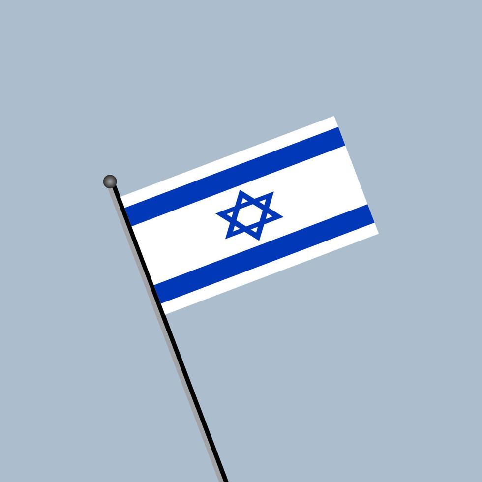 illustration du modèle de drapeau israélien vecteur