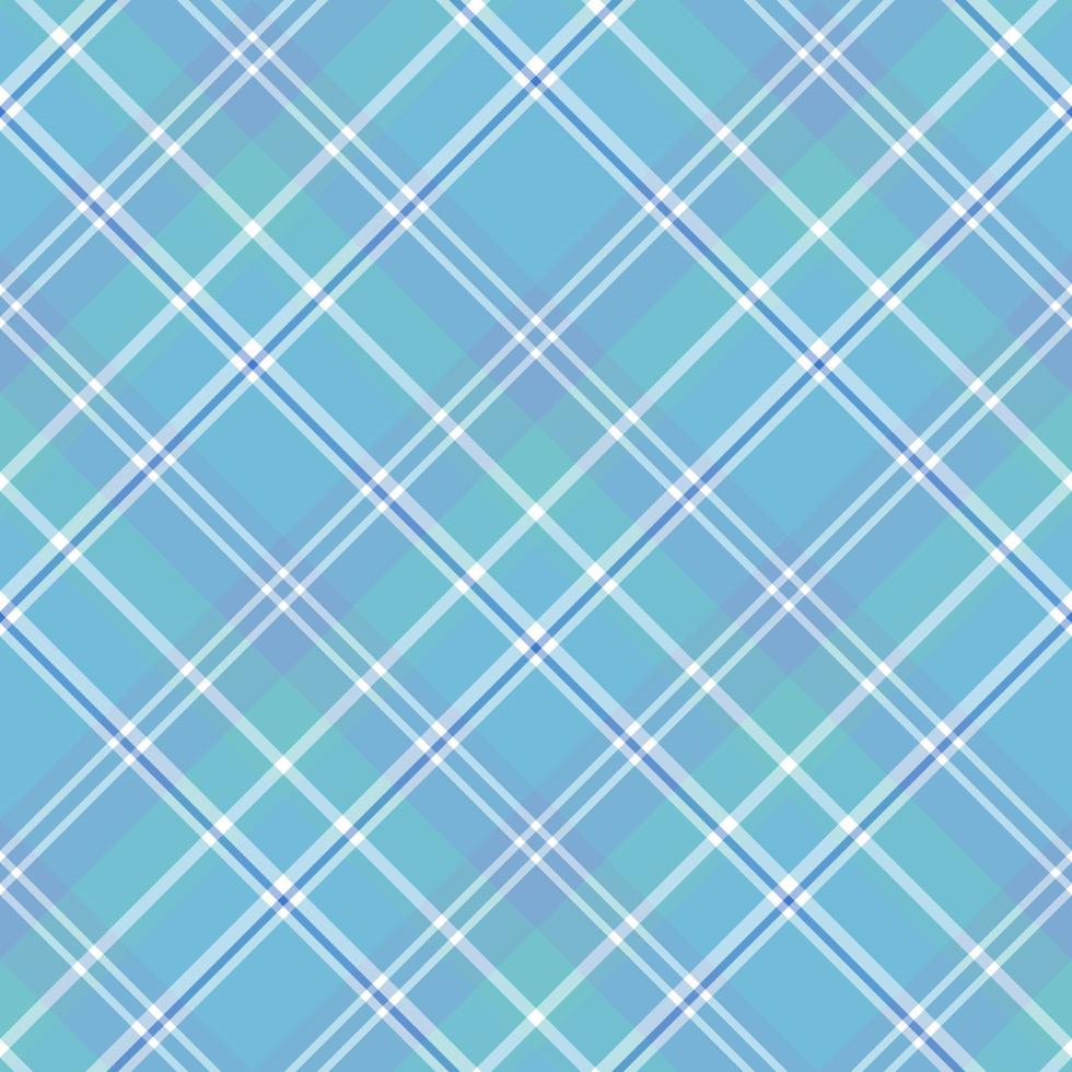 motif sans couture dans des couleurs bleues et blanches mignonnes intéressantes pour le plaid, le tissu, le textile, les vêtements, la nappe et d'autres choses. image vectorielle. 2 vecteur