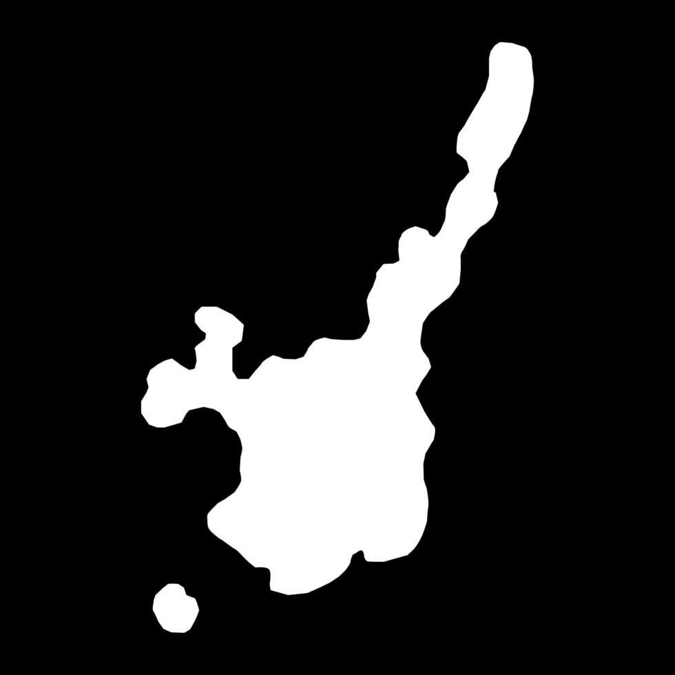 carte de l'île d'ishigaki. illustration vectorielle vecteur