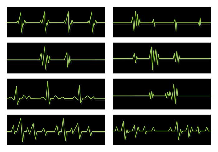 Ensemble de vecteurs à ligne plate vecteur