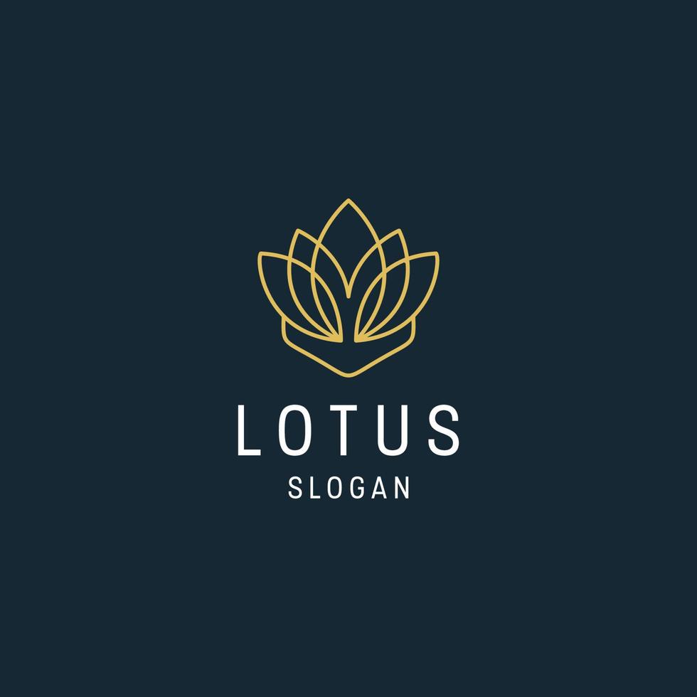 modèle de conception d'icône de logo de lotus vecteur