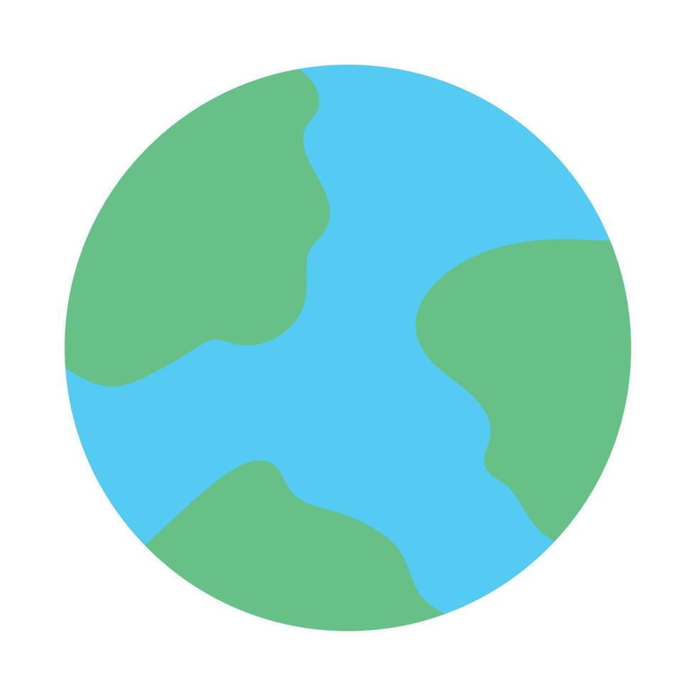 monde carte planète isolé icône design fond blanc vecteur