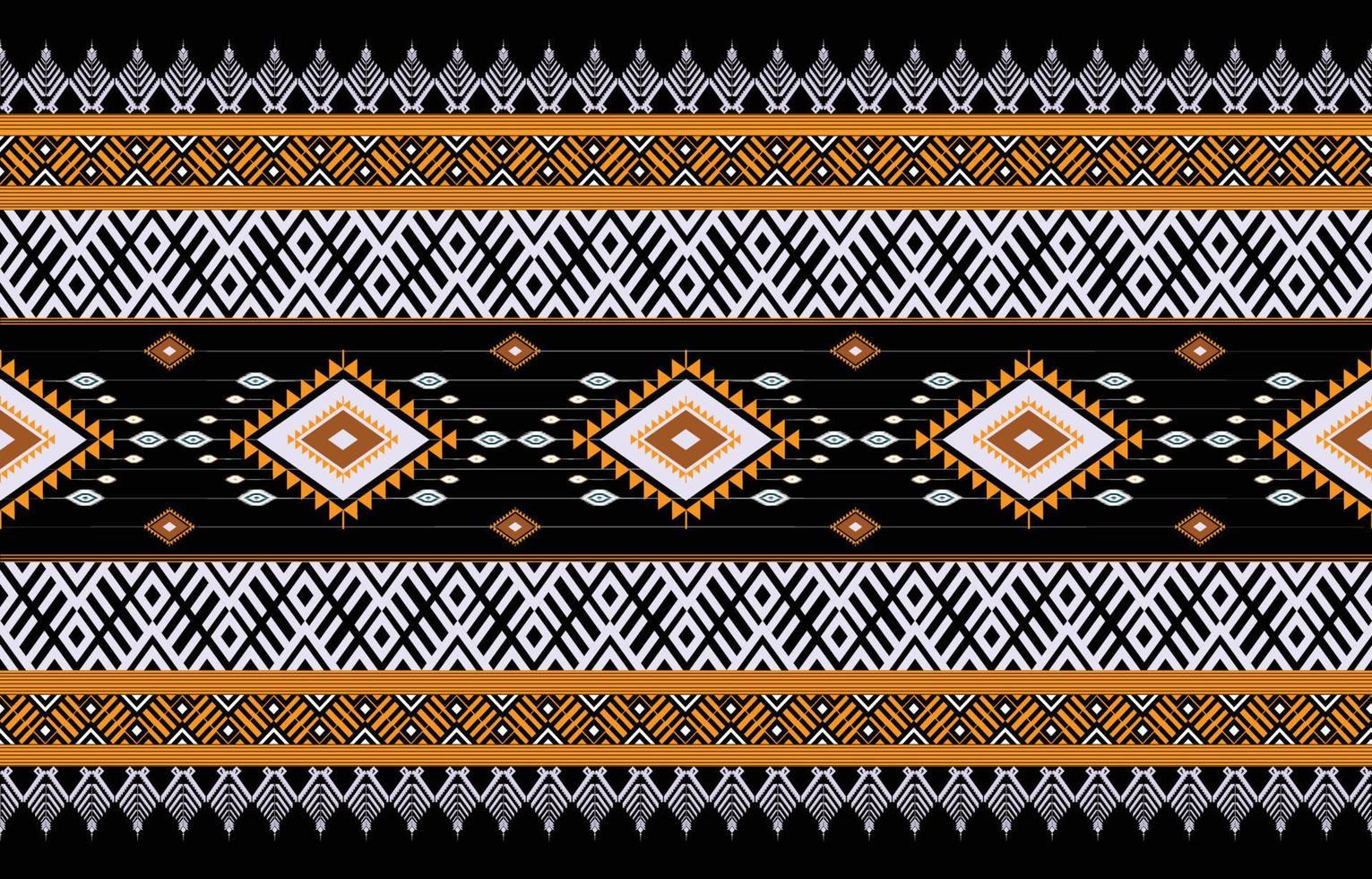 motif ethnique géométrique coloré. oriental, occidental, aztèque, tribal traditionnel. modèle sans couture. tissu, carrelage, arrière-plan, tapis, papier peint, vêtements, sarong, emballage, batik, tissu, motif vectoriel. vecteur