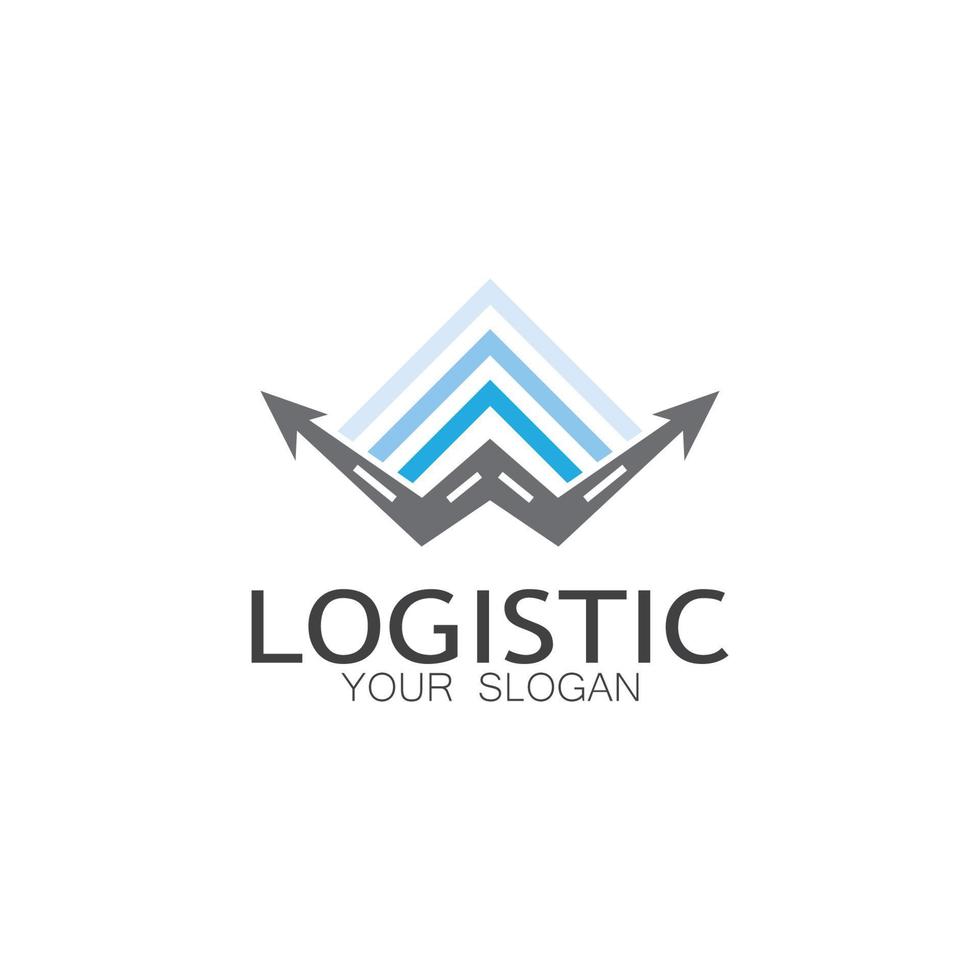 logistique logo icône illustration vecteur conception distribution symbole livraison de marchandises économie finance