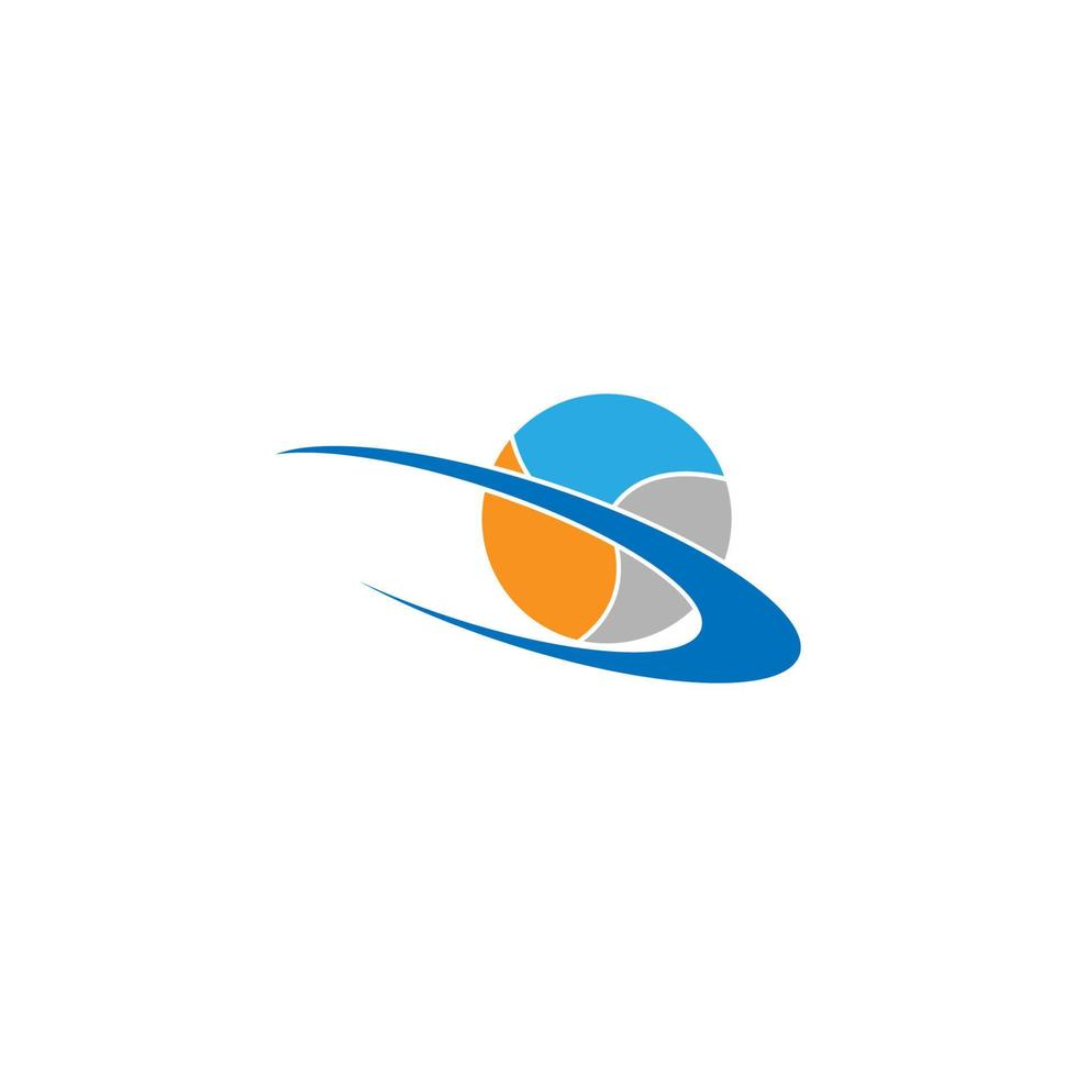 création d'icône logo volley-ball vecteur