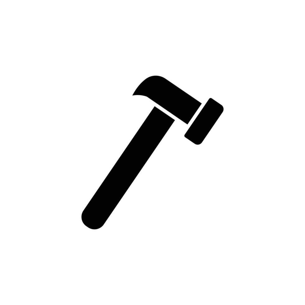 illustration d'icône de glyphe de marteau. icône illustration liée à la réparation, à l'entretien. conception de vecteur simple modifiable