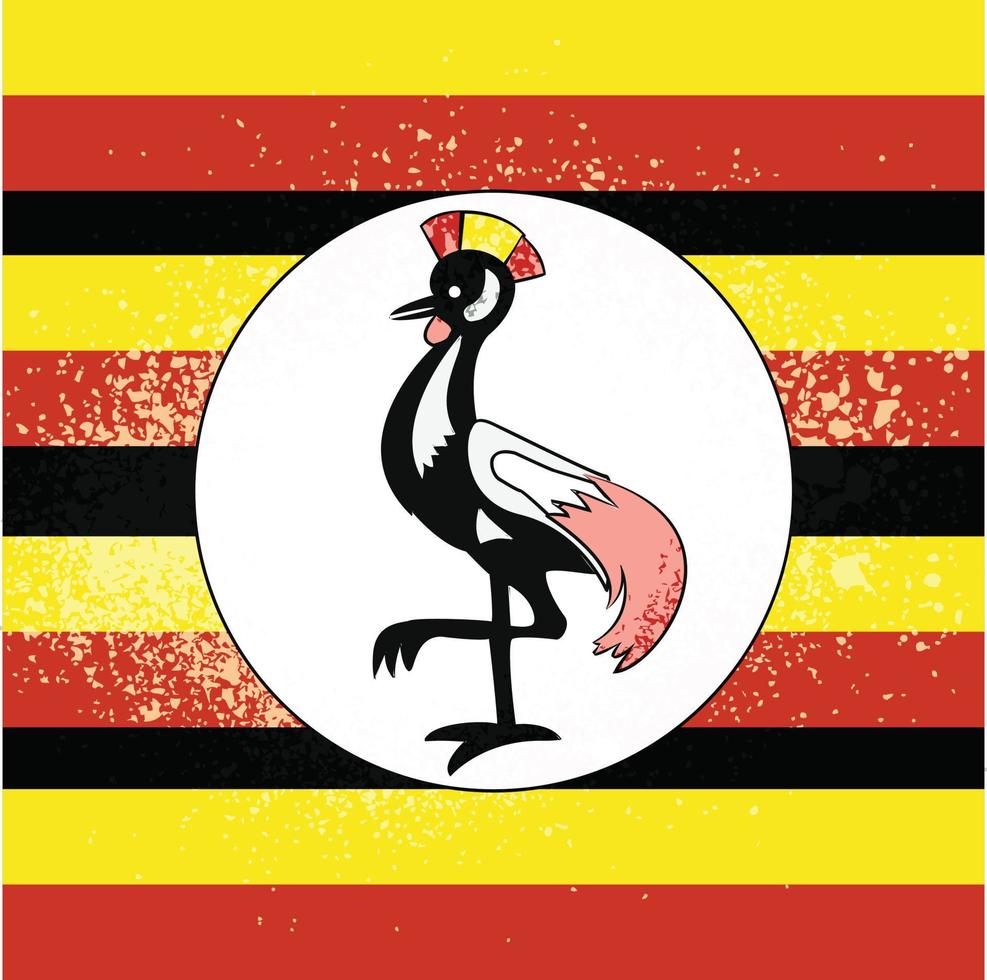 vecteur de conception de la fête de l'indépendance de l'ouganda