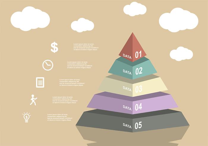 Piramide chart vector