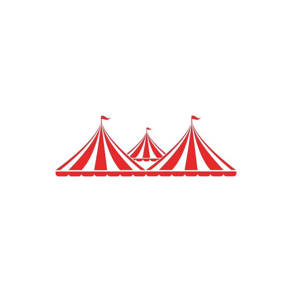 conception d'illustration de logo de cirque vecteur