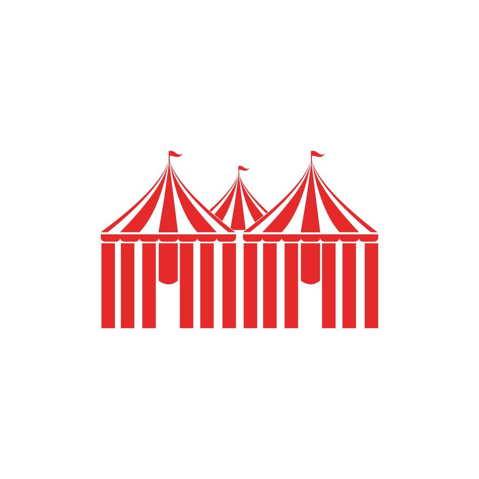 conception d'illustration de logo de cirque vecteur