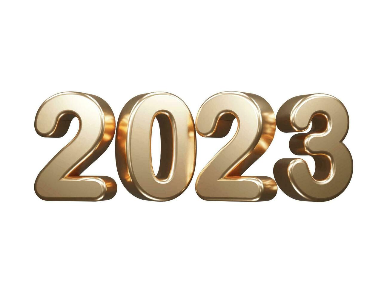 Effet de texte du nouvel an 2023 vecteur