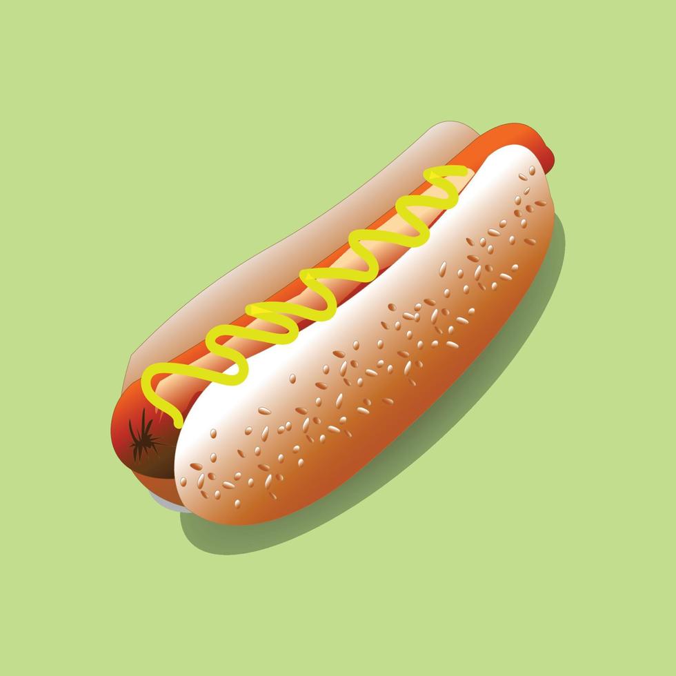 conception de vecteur de hot-dog