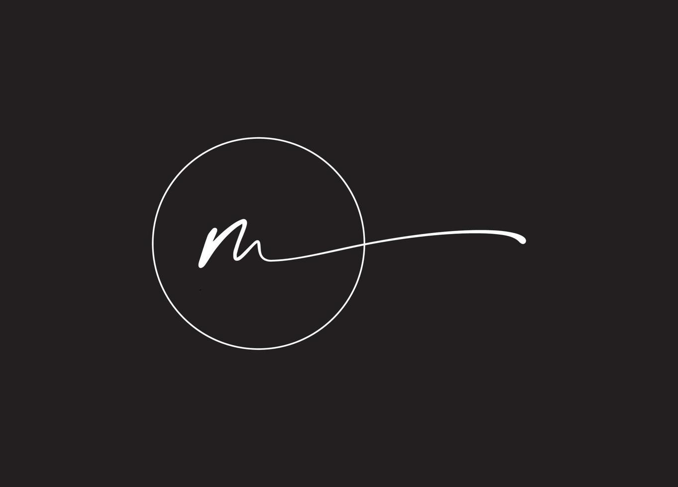 m logo design logo de l'entreprise vecteur
