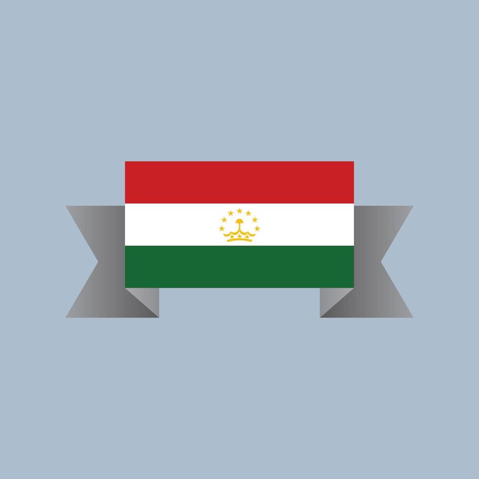 illustration du modèle de drapeau du tadjikistan vecteur