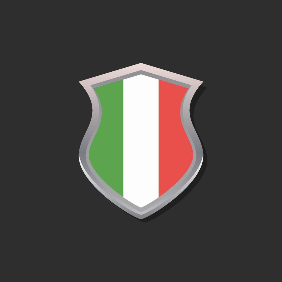 illustration du modèle de drapeau italien vecteur