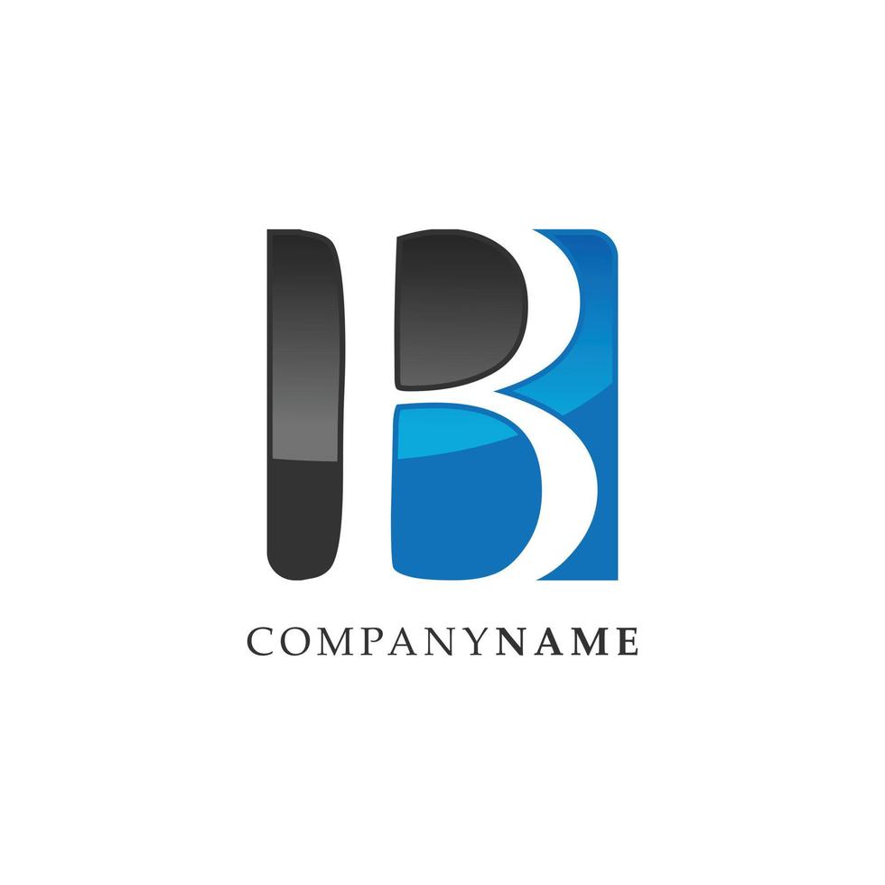 lettre initiale b lettermark logo vecteur