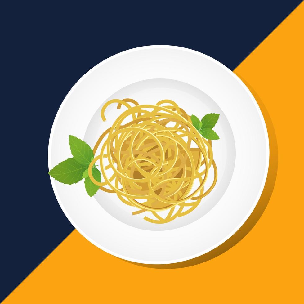 nouilles d'illustration, ramen, spaghettis, pâtes. vecteur eps10