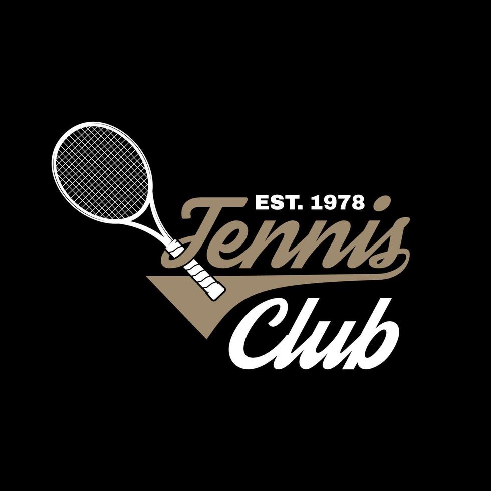 club de tennis. illustration vectorielle. vecteur