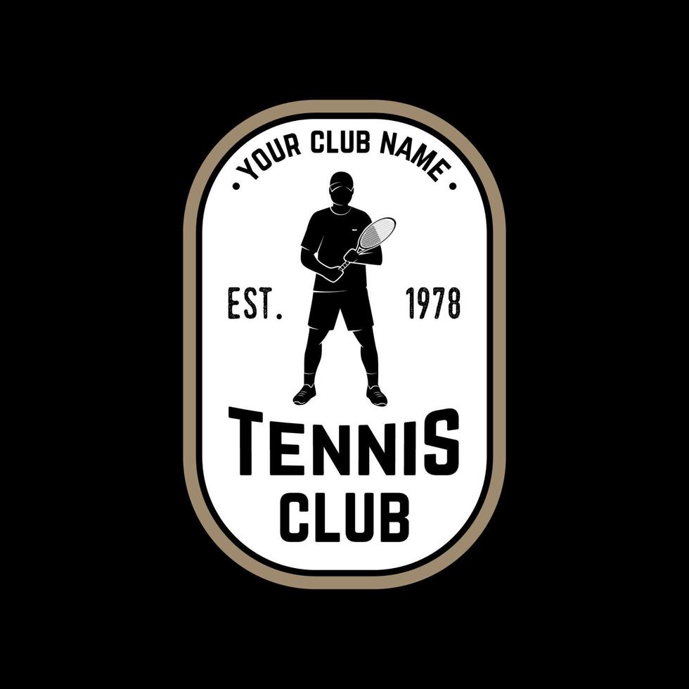 club de tennis. illustration vectorielle. vecteur