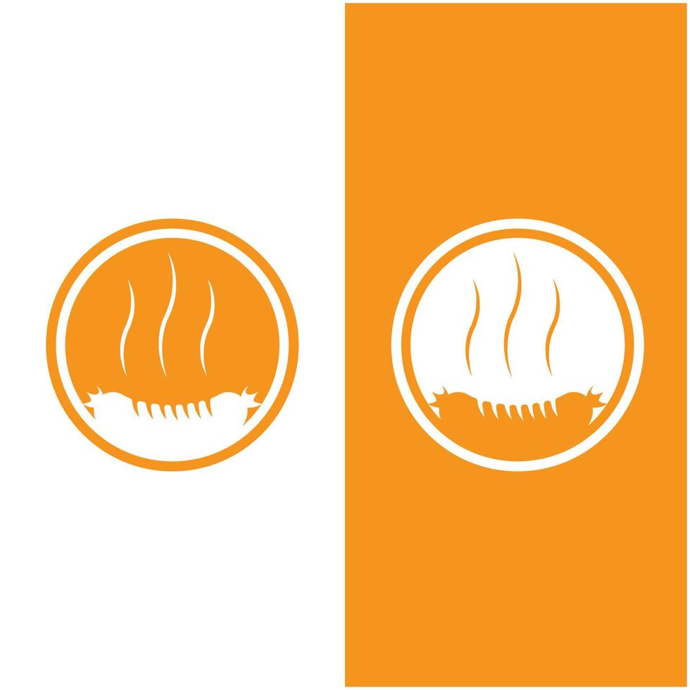 barbecue logo et symbole vecteur