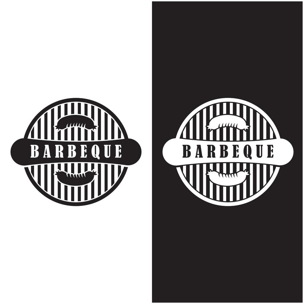barbecue logo et symbole vecteur