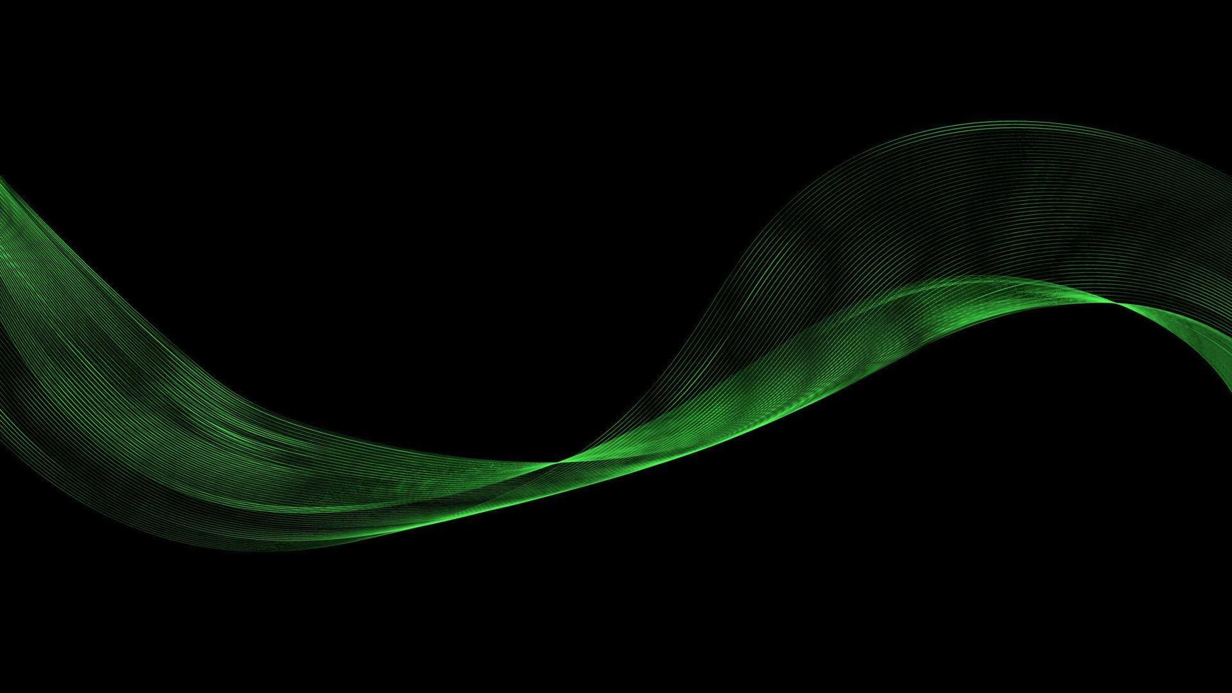 Abstrait vert belle énergie électrique brillant numérique moderne magique texture néon laser avec des lignes et des rayures de vagues, l'arrière-plan vecteur