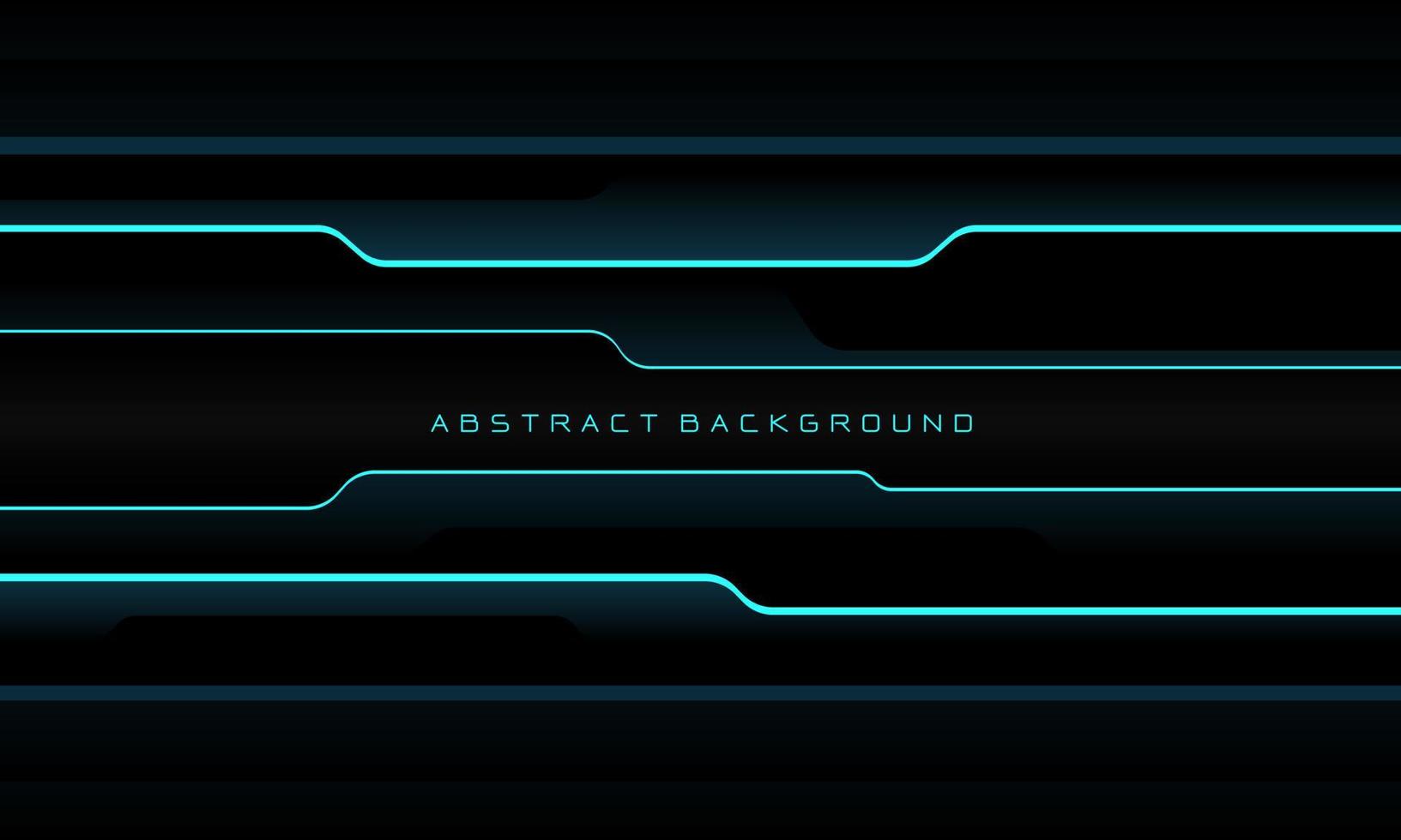 abstrait métallique bleu néon noir cyber géométrique ligne chevauchement couche conception moderne luxe futuriste technologie fond vecteur