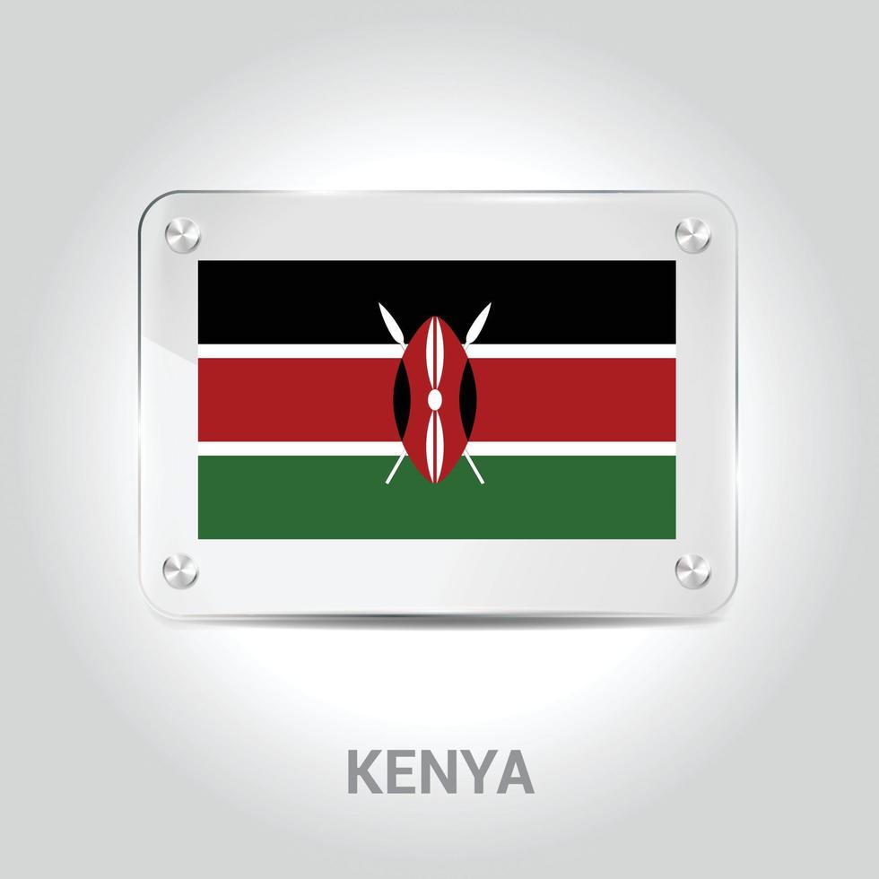 vecteur de conception du drapeau du kenya