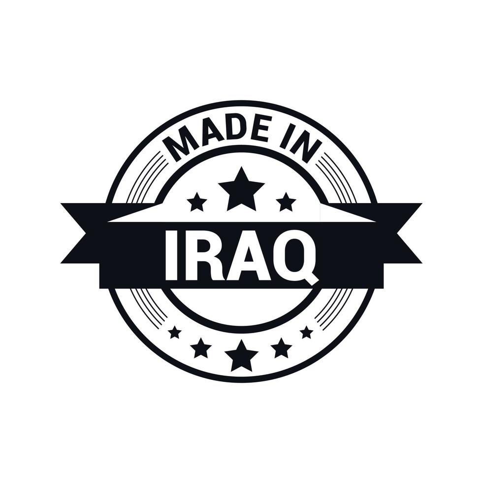 vecteur de conception de timbres irak