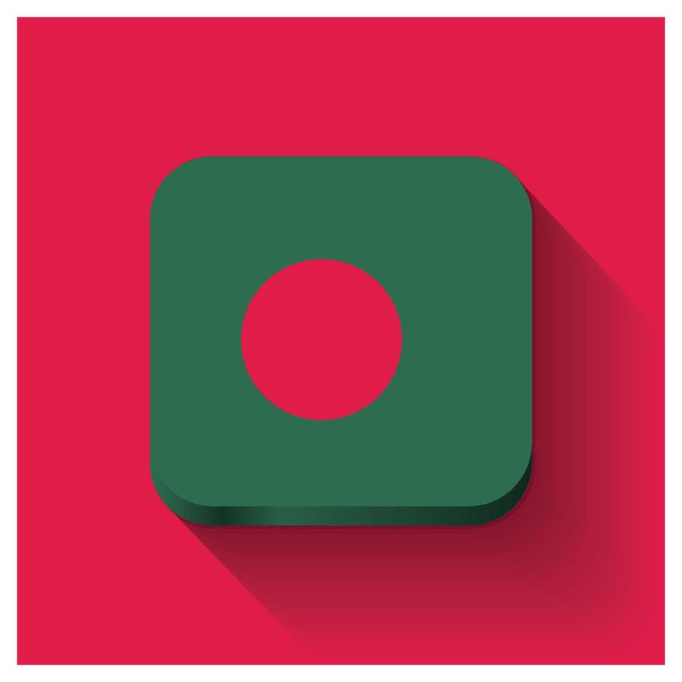 vecteur de conception du drapeau du bangladesh