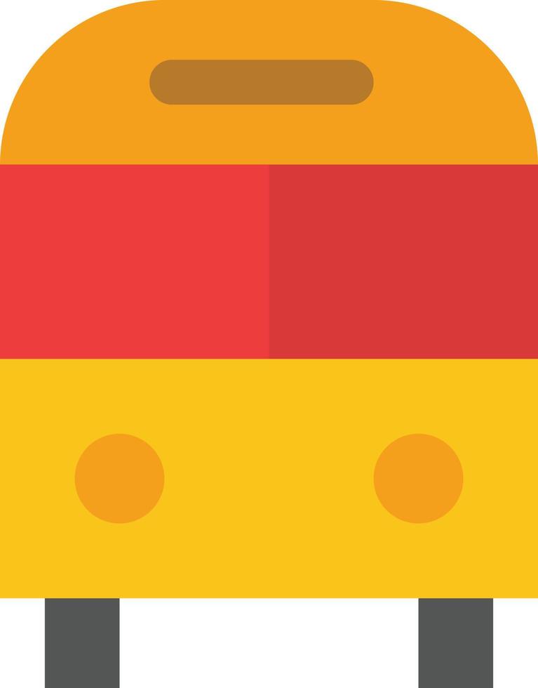 bus automatique livrer le modèle de bannière d'icône de vecteur d'icône de couleur plate de transport logistique