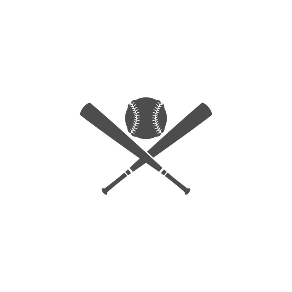 illustration de conception de logo icône de baseball vecteur