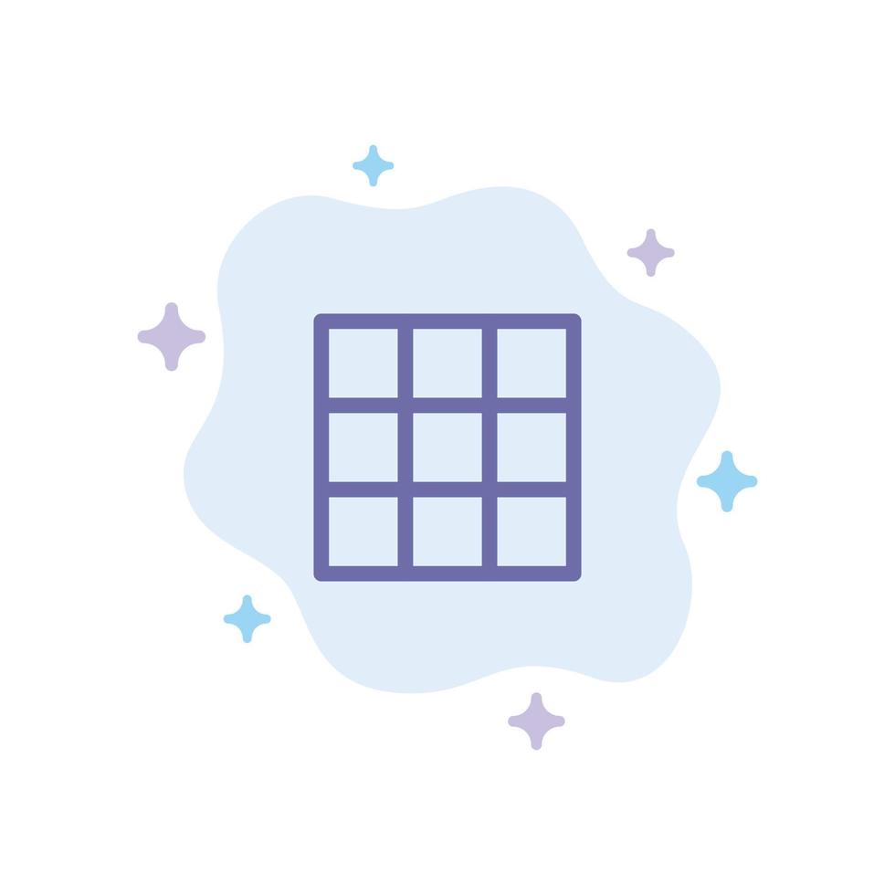galerie de flux instagram définit une icône bleue sur fond de nuage abstrait vecteur