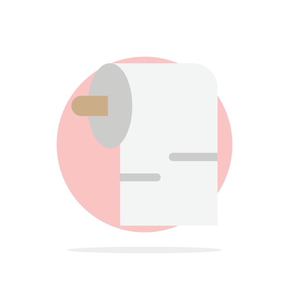 icône de couleur plate de fond de cercle abstrait de tissu de papier de nettoyage vecteur